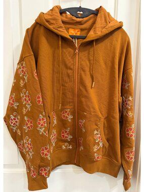 NWT Labyrinthave Dusk Embroidered Zip Hoodie M